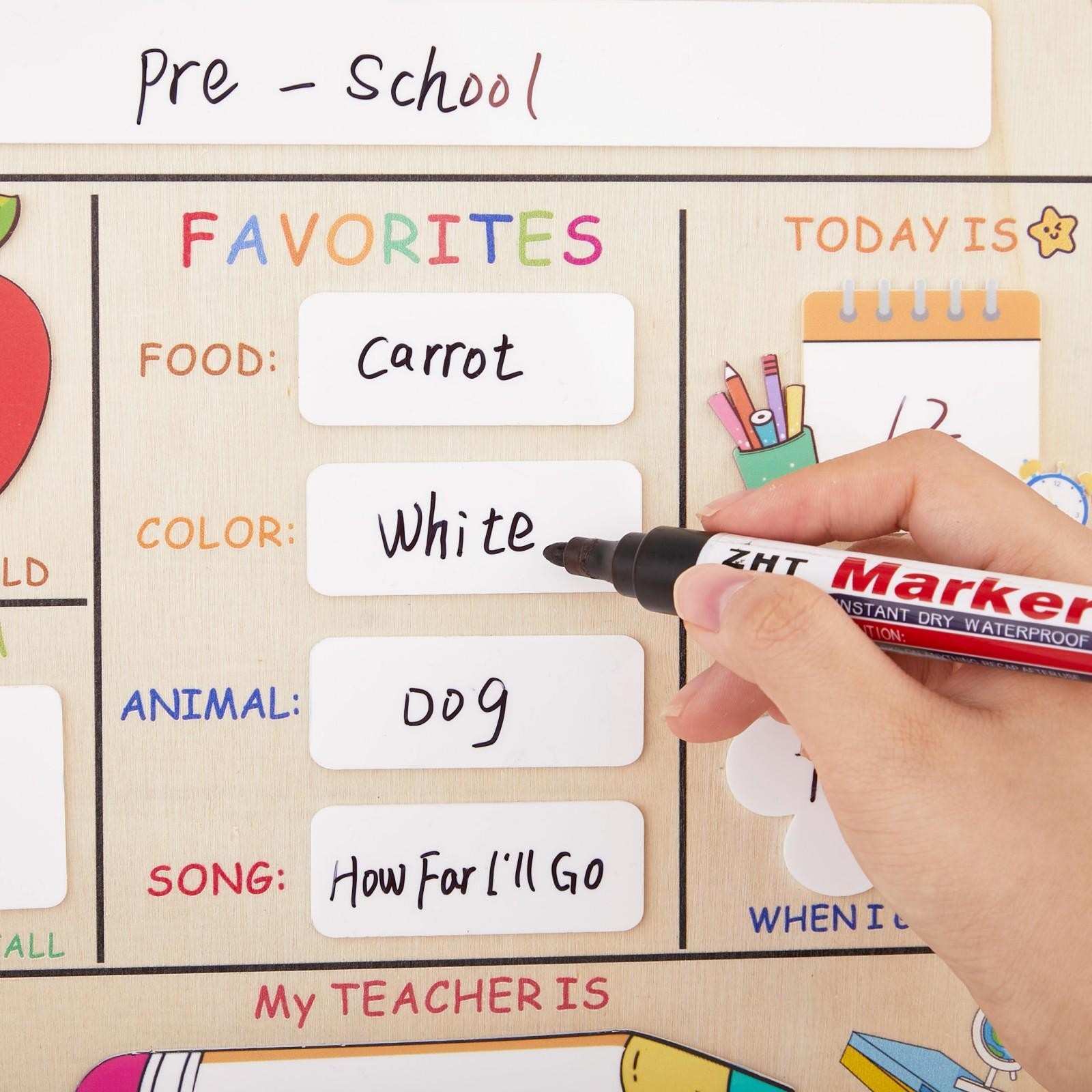 Personalized First & Last Day School Board Kindy Grade Sign