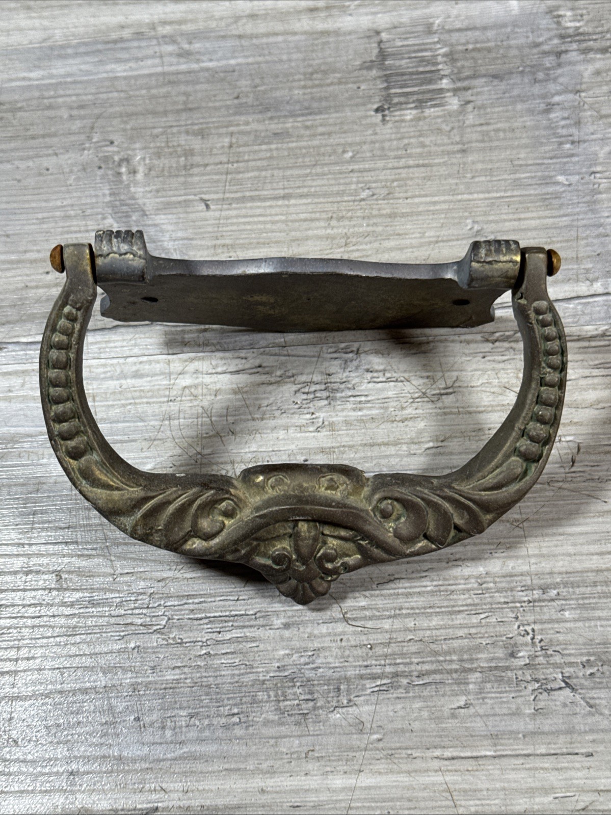 Antique Brass Toilet Door Sign Knocker Bathroom RARE HARD TO FIND