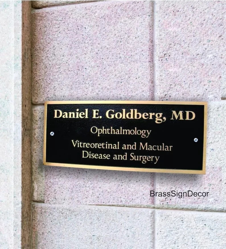 Cast Brass custom door signs & plaques – Custom language plaques – Custom name s