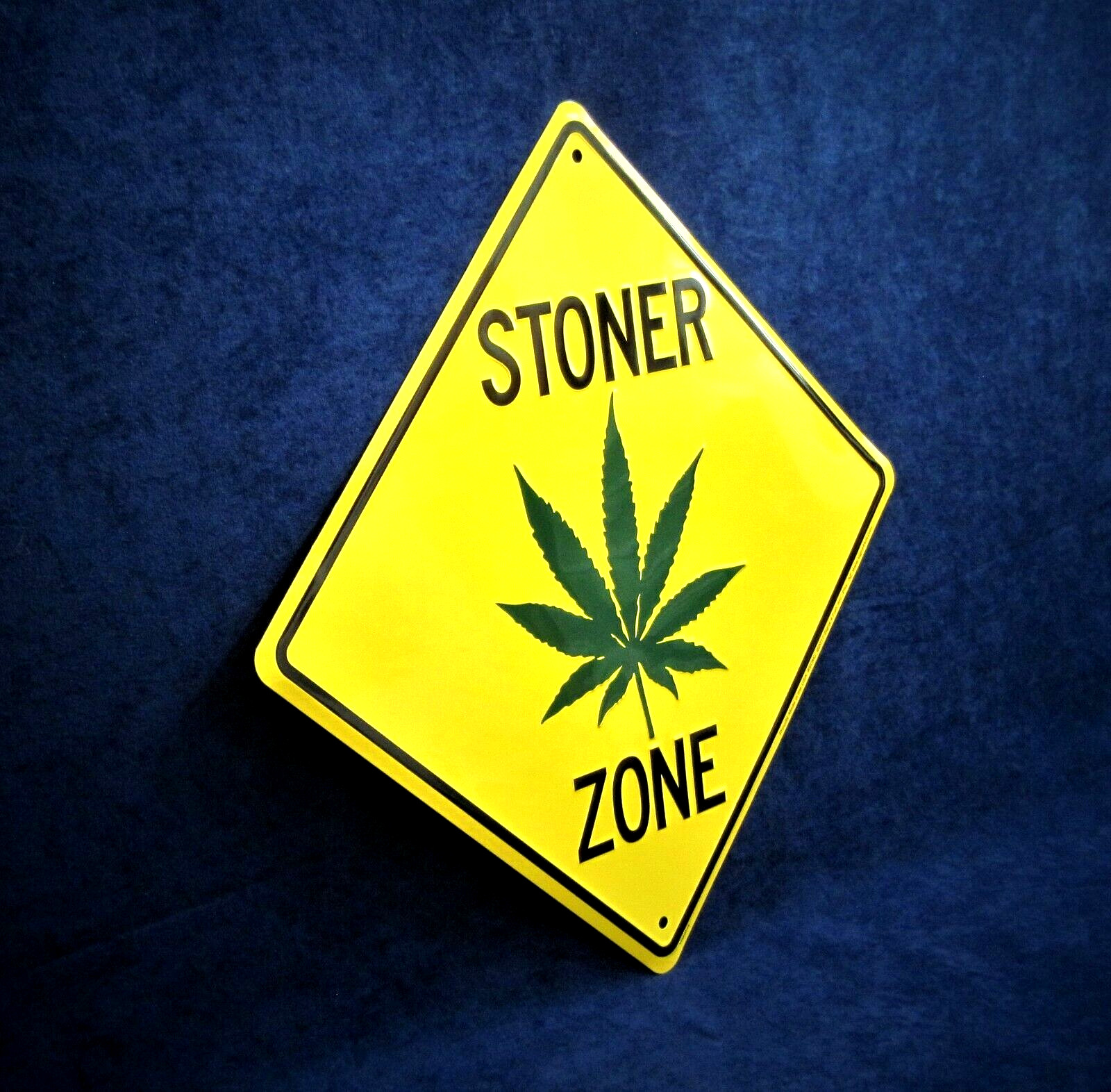 STONER ZONE – *US MADE* – Embossed Metal Sign – Man Cave Garage Shop Bar Decor