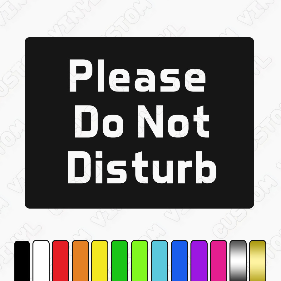Please do not disturb hanging plastic sign with nylon rope+suction cup office