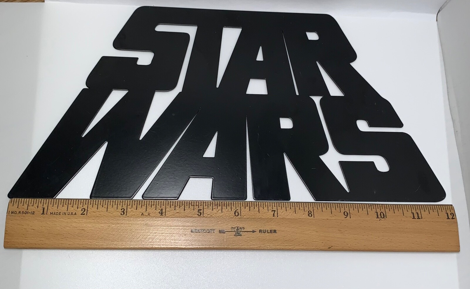 STAR WARS Black Metal Wall Sign