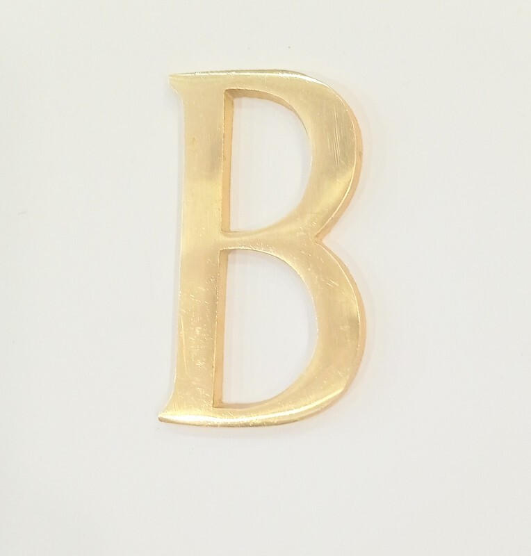 50 MM (2Inch) Brass Home 26 Polish Gold Wall Mounted Door Mounted Letters B