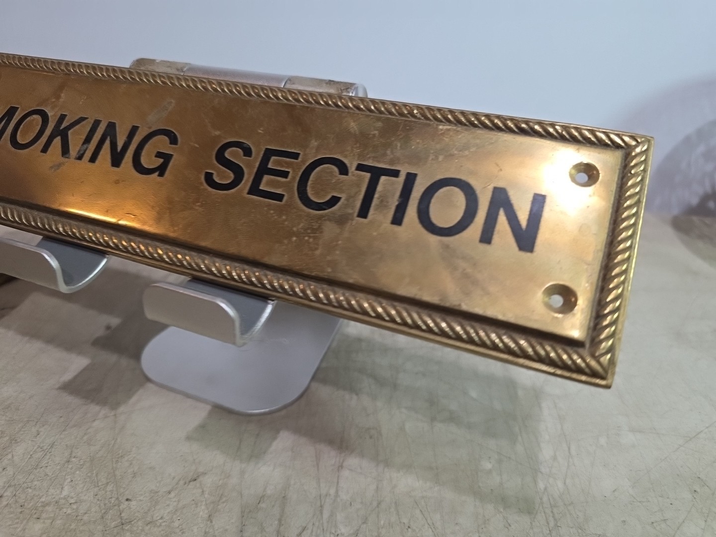 Solid Brass Door or Wall Sign Plaque 12″ X 3″ X 1/4″ PLAIN