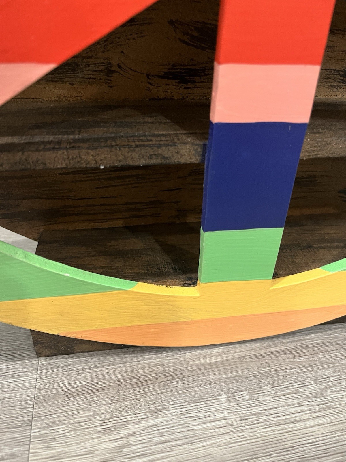 Peace Wood Shelf Sit Or Hang 18” | Colorful Pride Peace Shelf