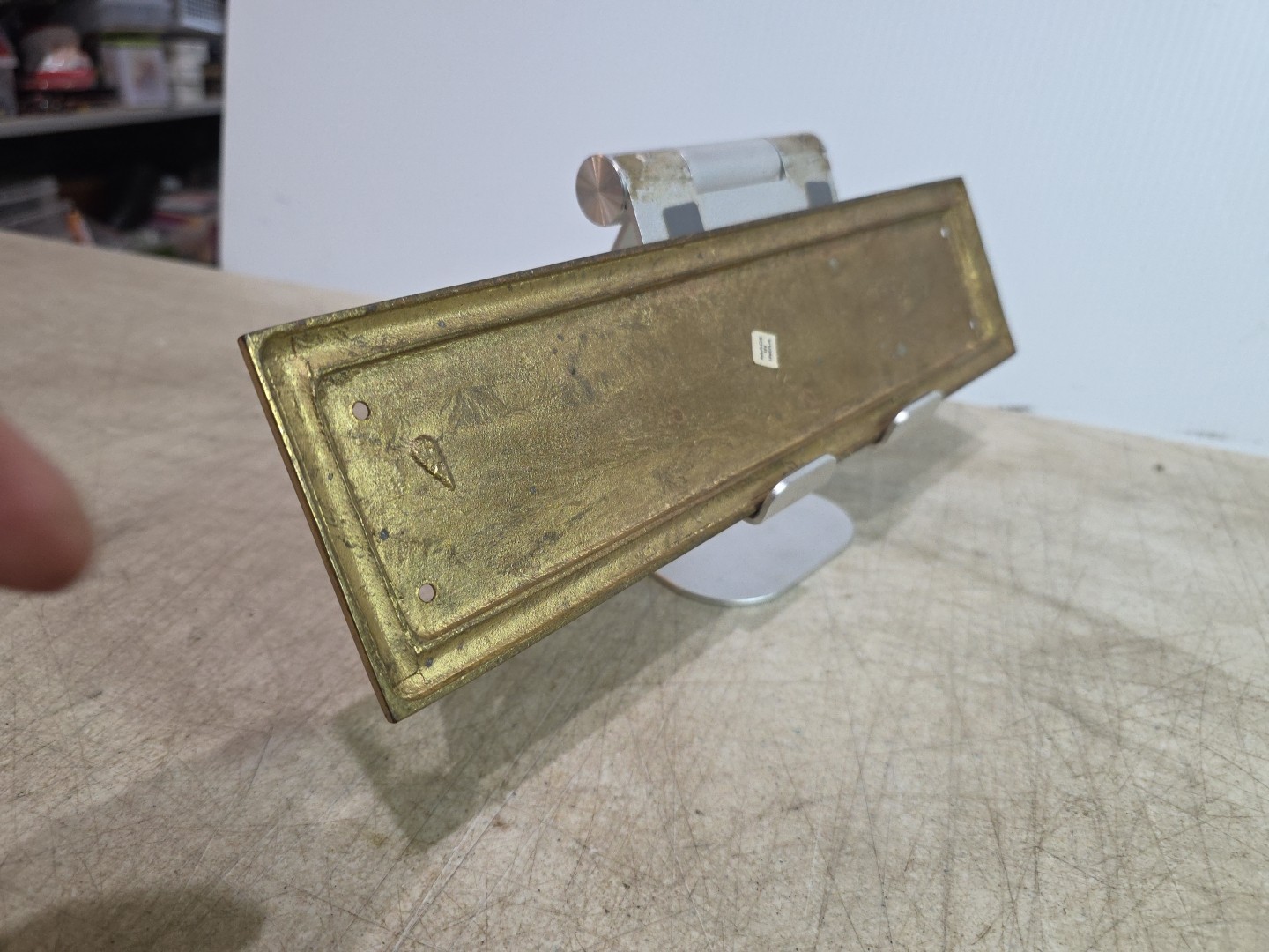 Solid Brass Door or Wall Sign Plaque 12″ X 3″ X 1/4″ PLAIN