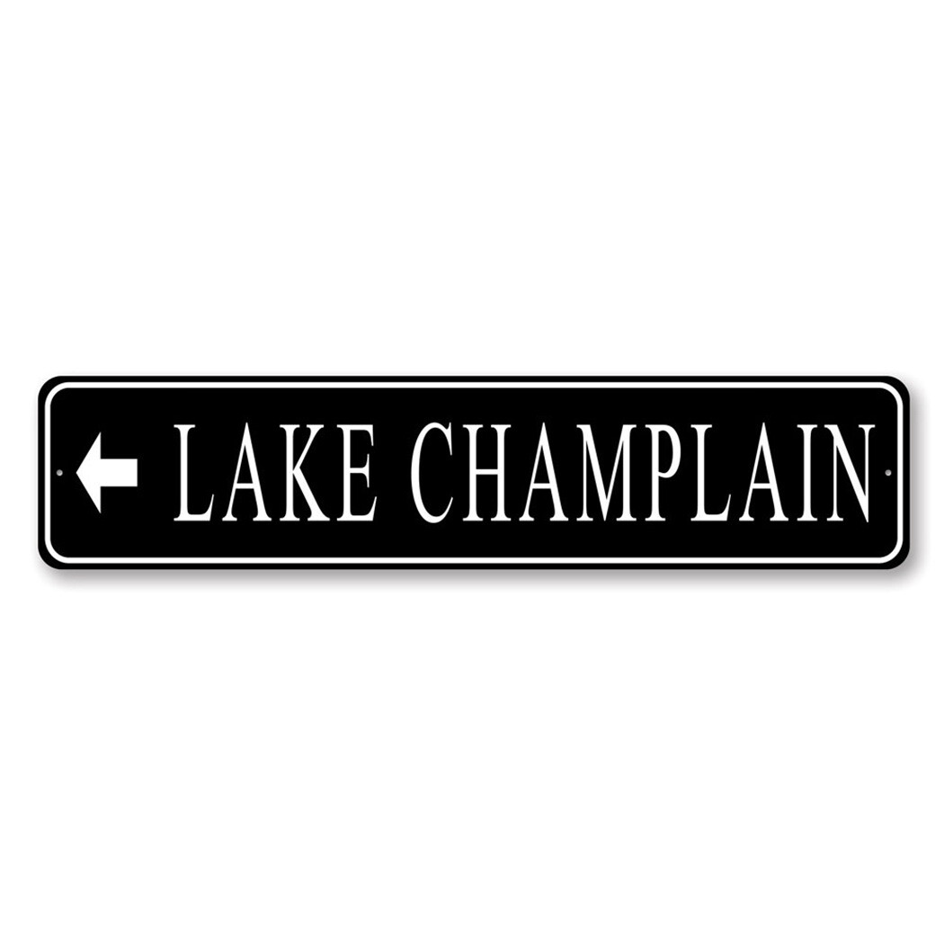 Lake Directional Arrow Sign