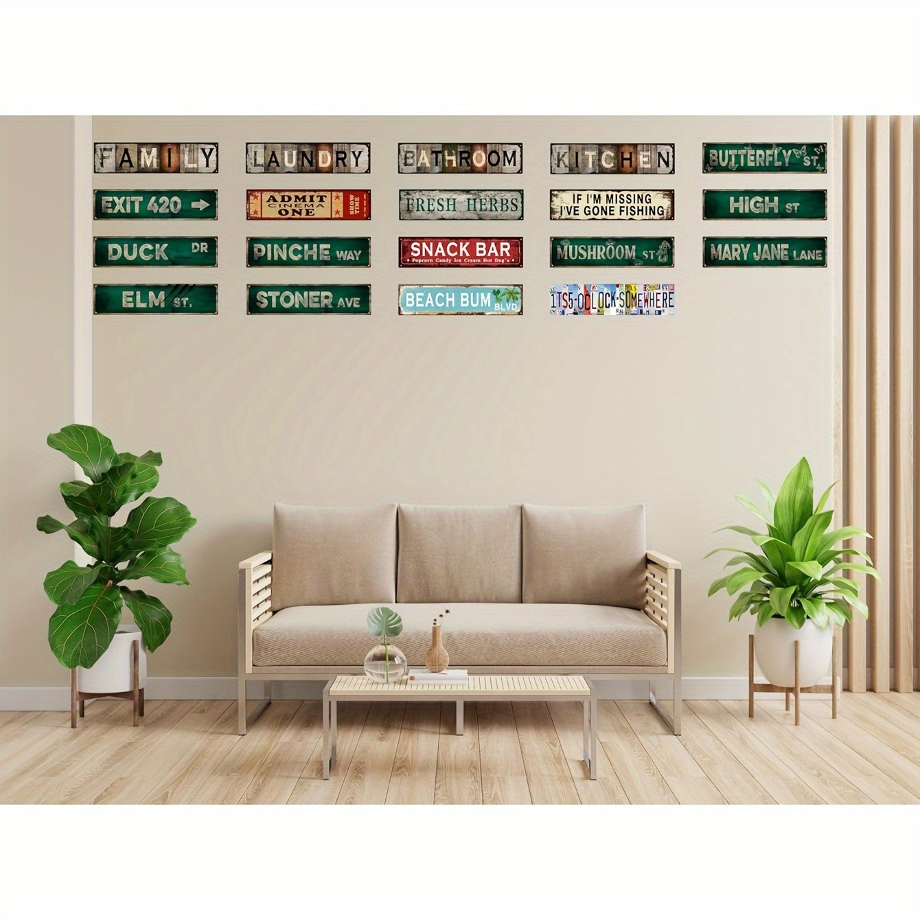 Cigar Lounge Vintage Metal Sign Retro Wall Art Hanging Decor Bar Pub Man Cave
