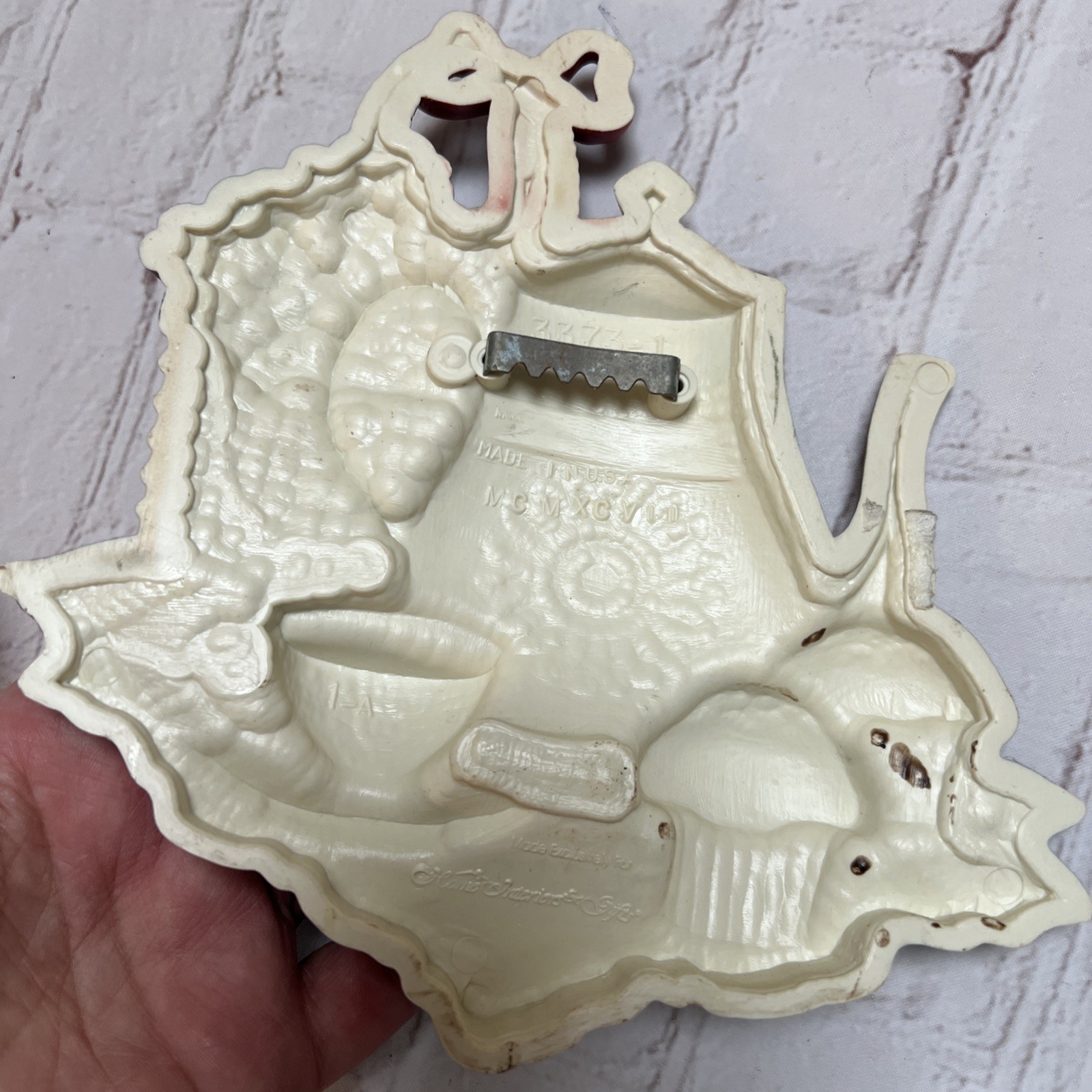 Vintage HOME INTERIORS Country Kitchen 3D Wall Hanging Decor Set of 3