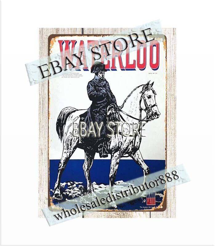 contemporary kitchen metal wall art 1978 WATERLOO Board Game metal tin sign
