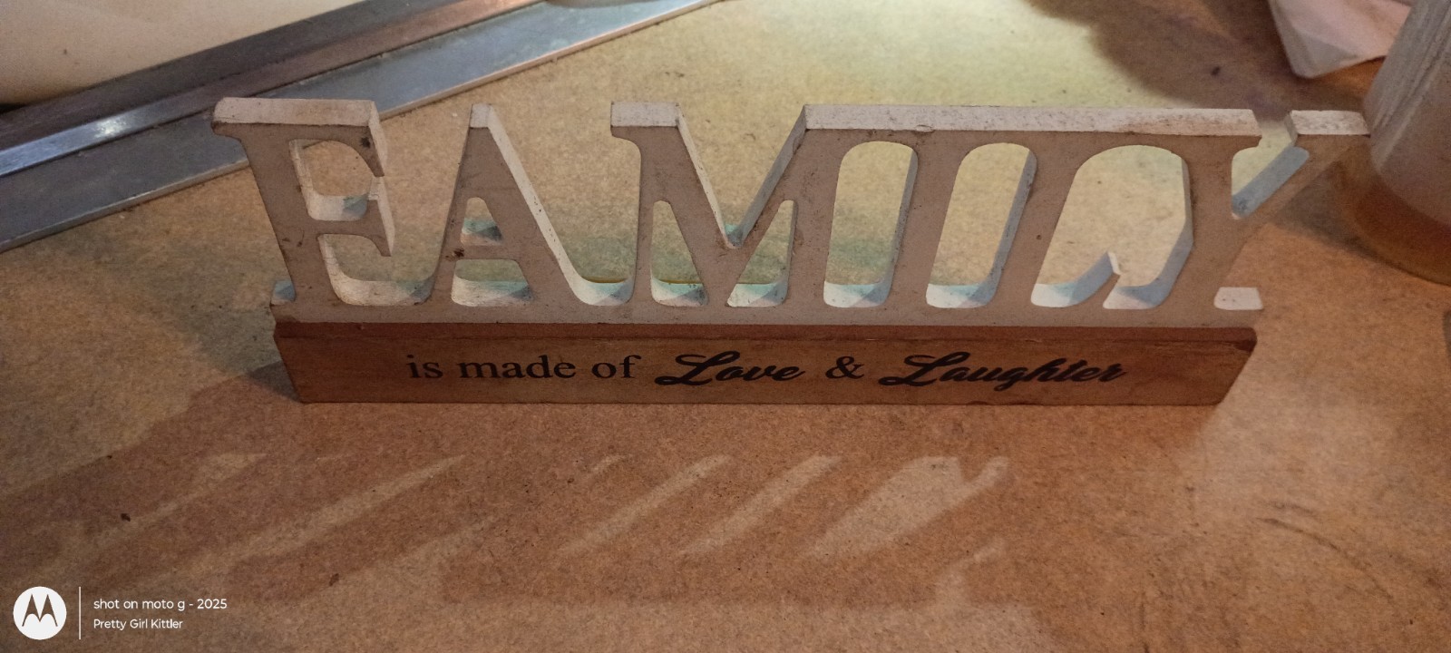 Family Table Sign Plaque Wood Home Signs Table Centerpiece
