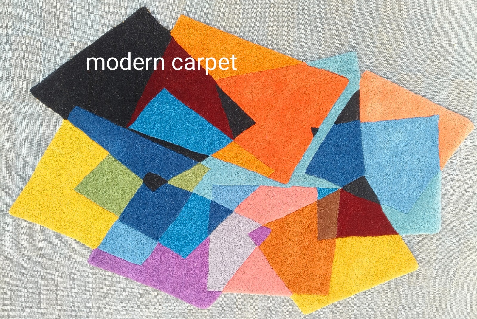 Irregular Shape Rugs Handmade 100% Woolen Hand Tufted For Home Decoration
