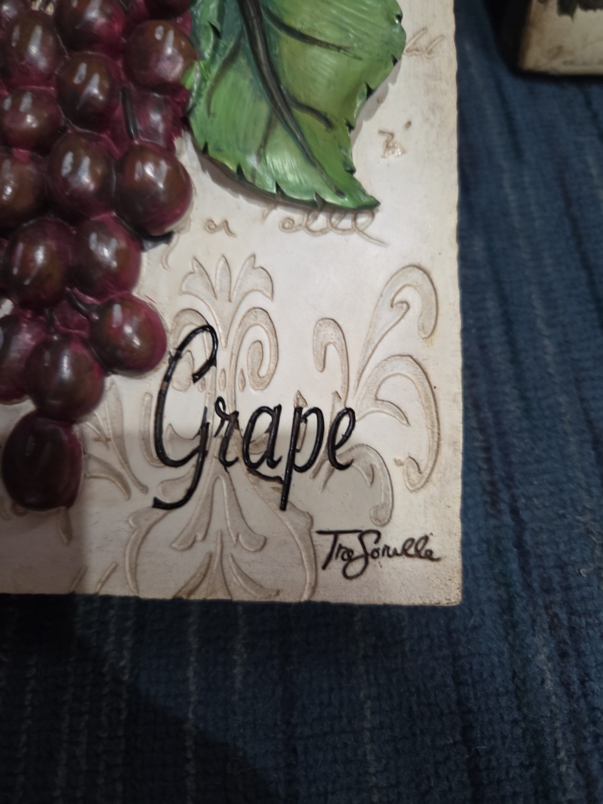 Tuscan Wine Wall 3D Art Tre Sorelle Read* Very Cute Set Of 3