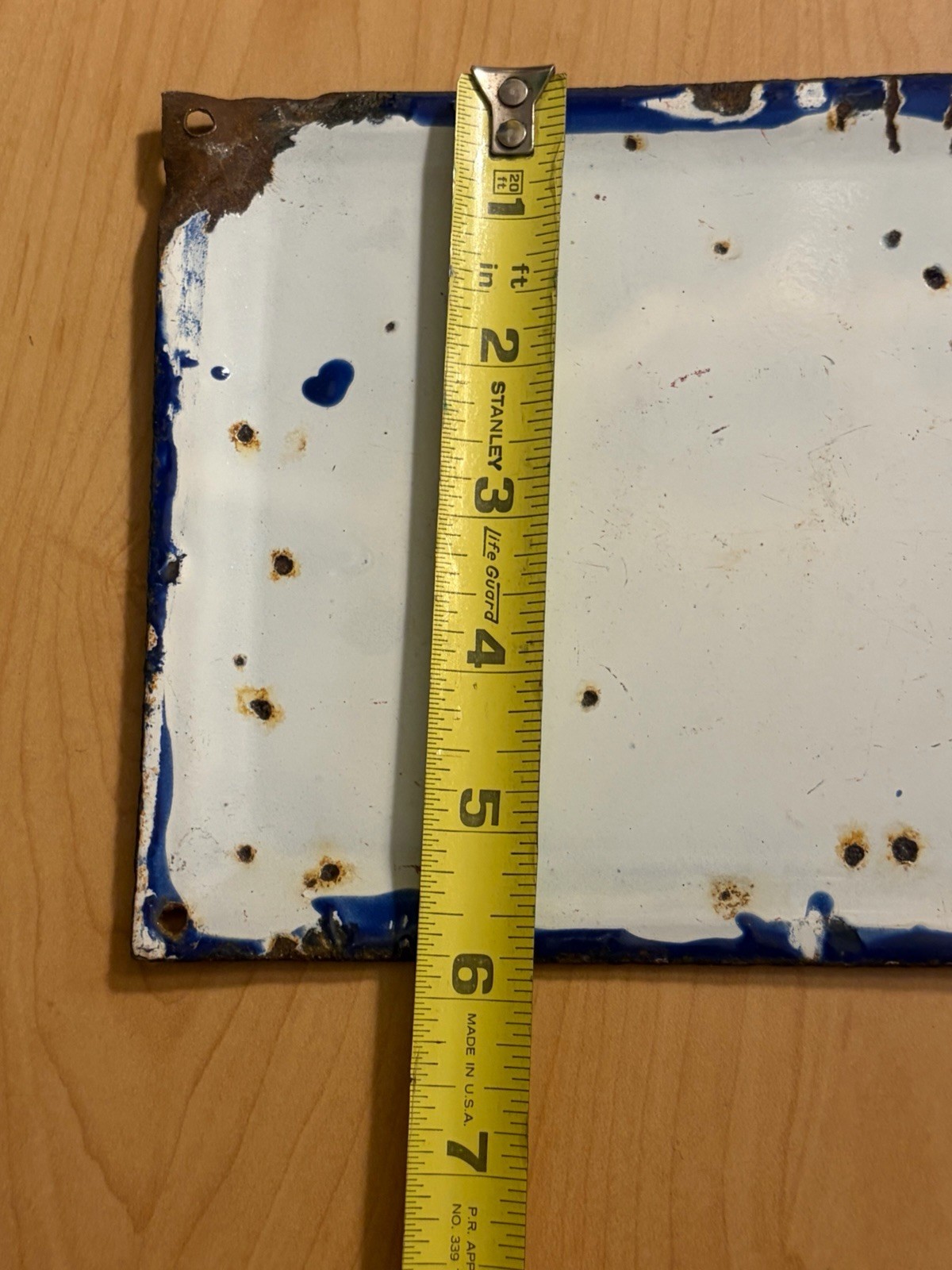 China Number Sign Vintage Metal Chinese Tieling Bridge Road Address