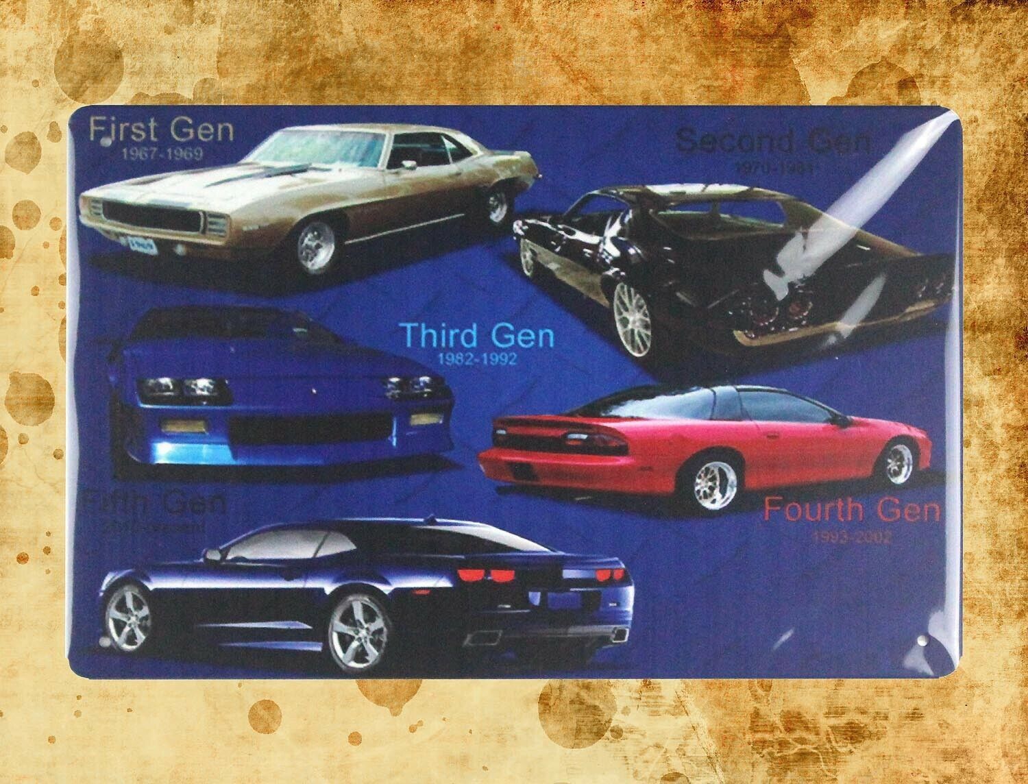 contemporary wall decor cars automobile tin metal sign