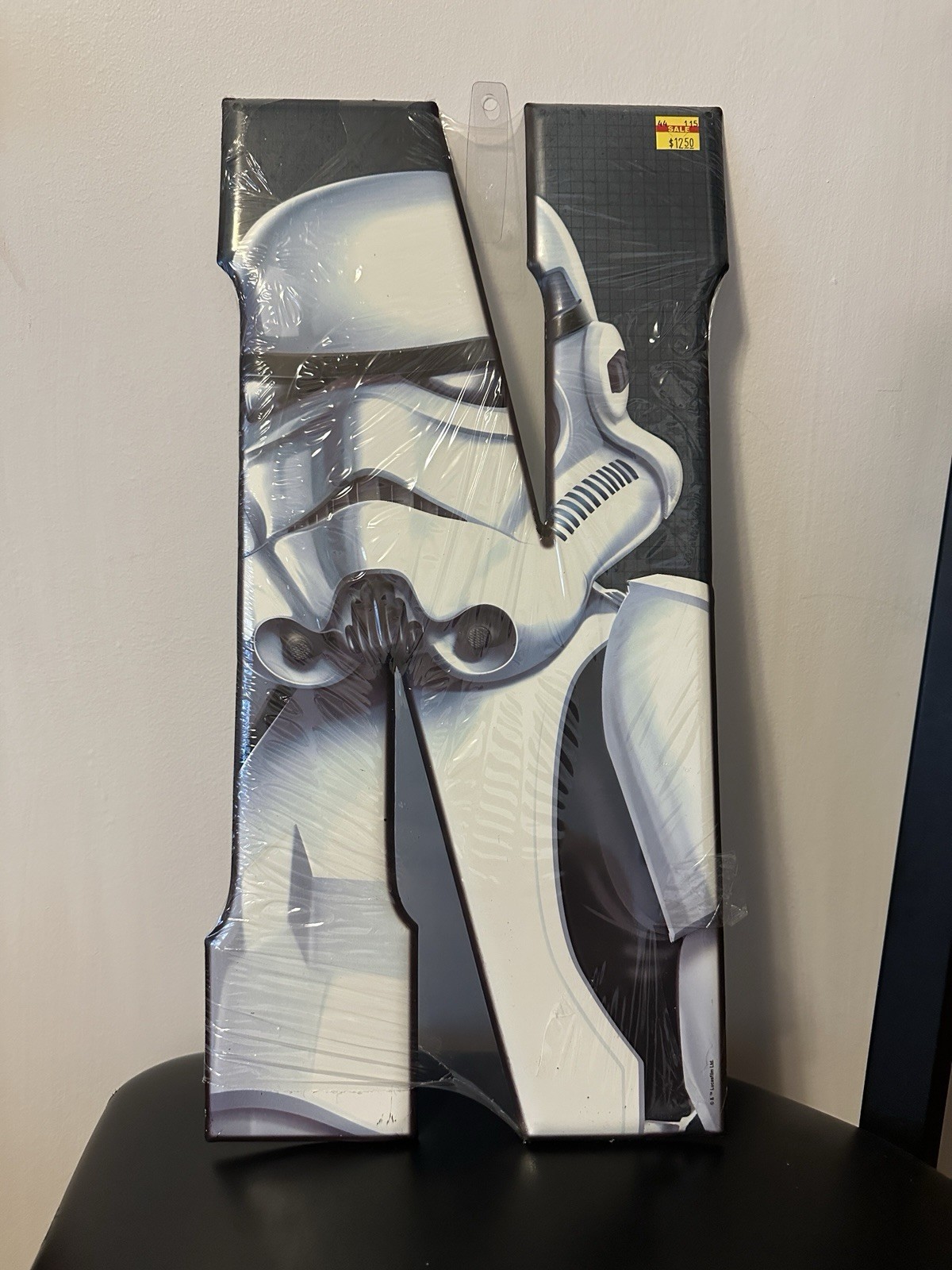 STAR WARS Storm Trooper Metal Sign “N” 3D Wall Sign Hobby Lobby 9″ x 18″ OOP