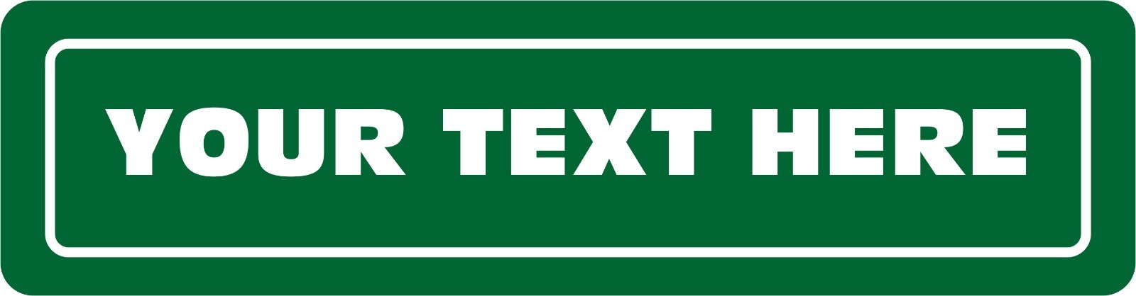 A 4 x 18″ Street Sign Personalized Custom Made Add Your Text All Metal