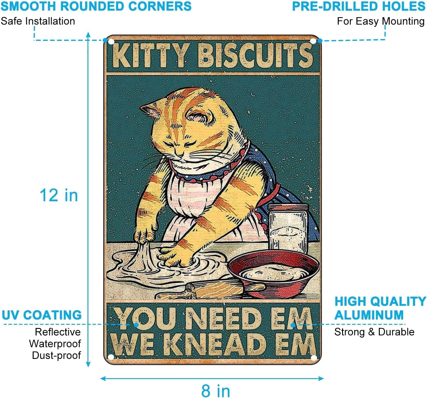 Vintage Metal Tin Sign Funny Sarcastic Party Wall Art Decor Signs Funny Kitchen