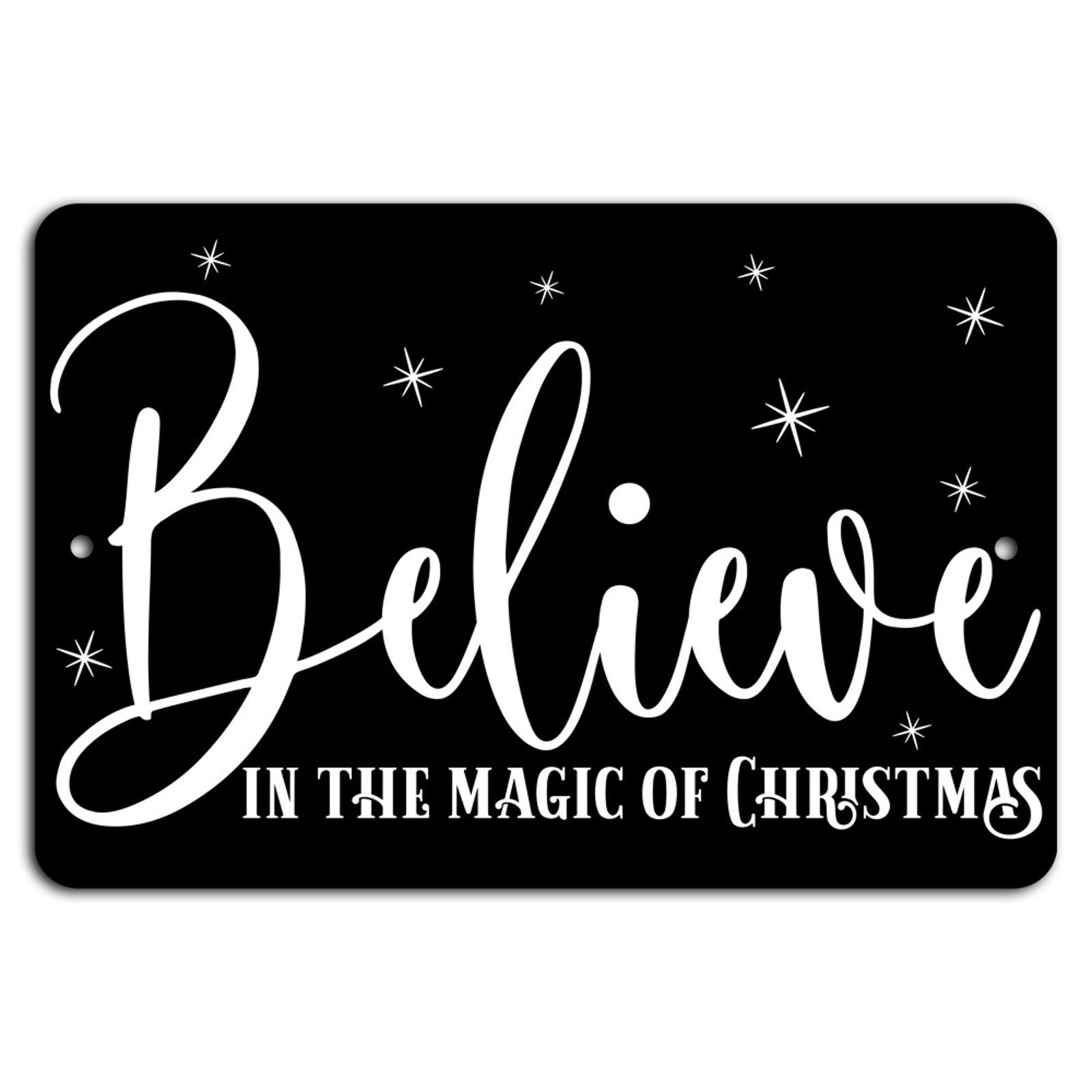Christmas Magic Sign BanginPrints Aluminum 8×12 Horizontal Rectangle