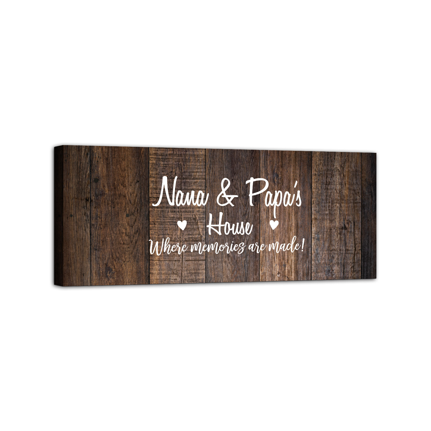 Grandparents Canvas Print Wall Art Modern Décor For Living Room Gift Ideas 8×24