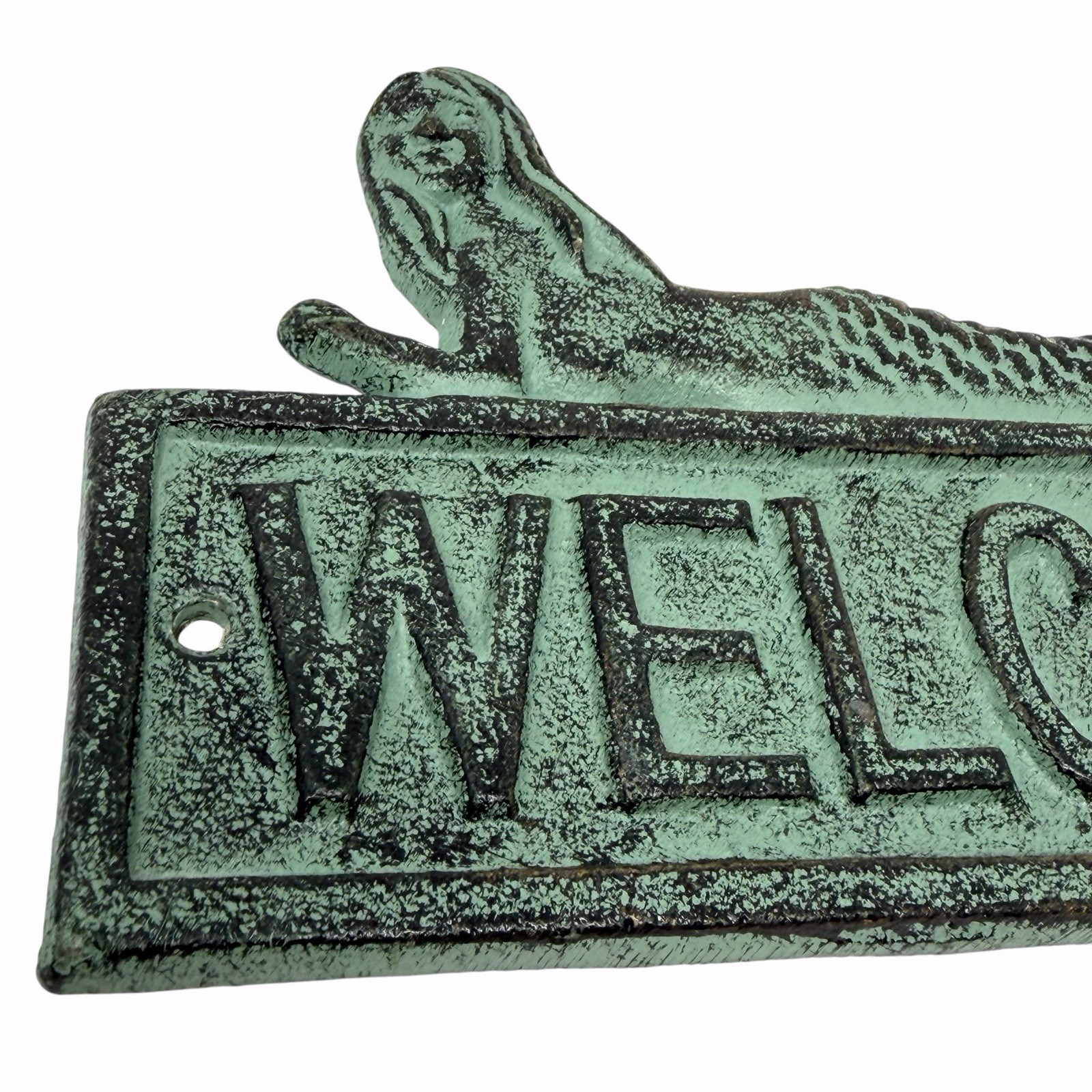 Cast Iron Mermaid Welcome Plaque Sign