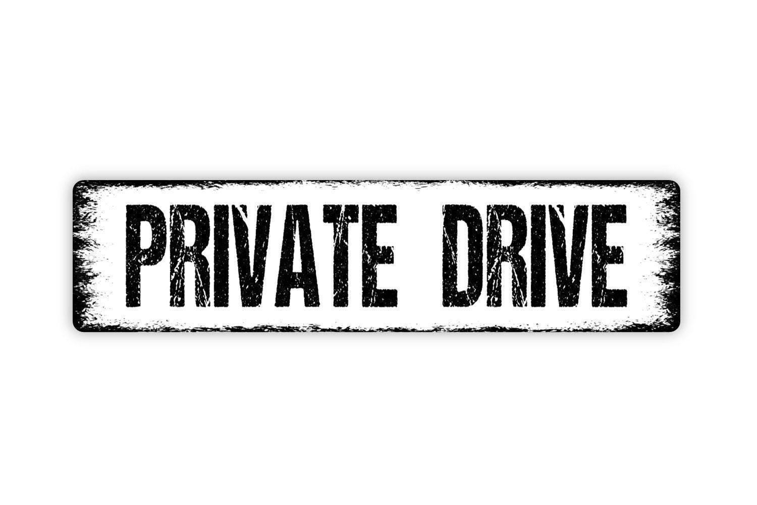 Private Drive Sign | No Public Access Driveway Warning | Property Boundary
