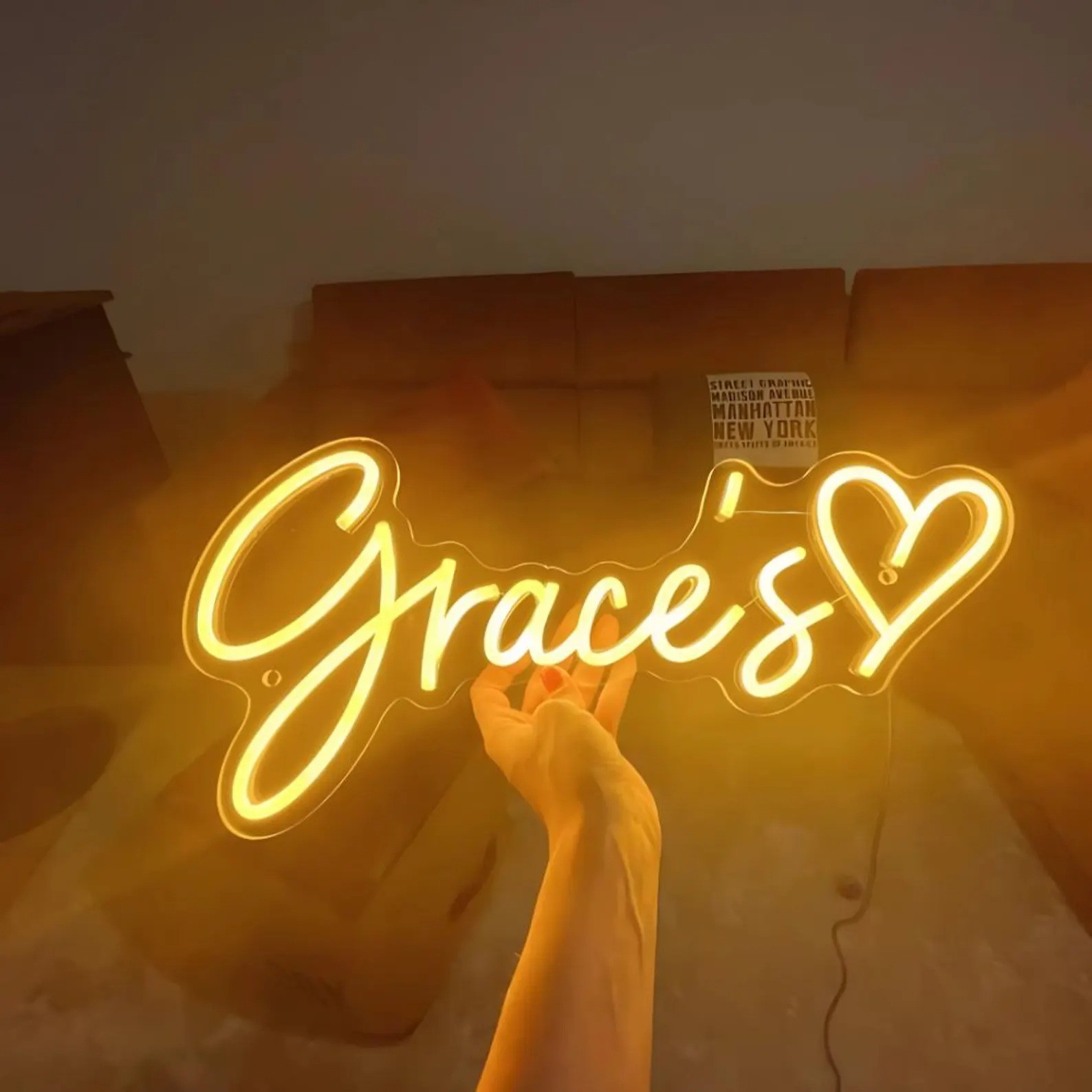 Personalize LED Name Neon Signs Customize Light for Wedding Party Home Decor