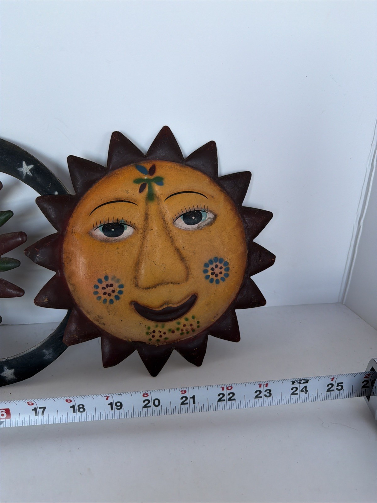 Antique Iron Moon,sun Astrology Decorations Signs