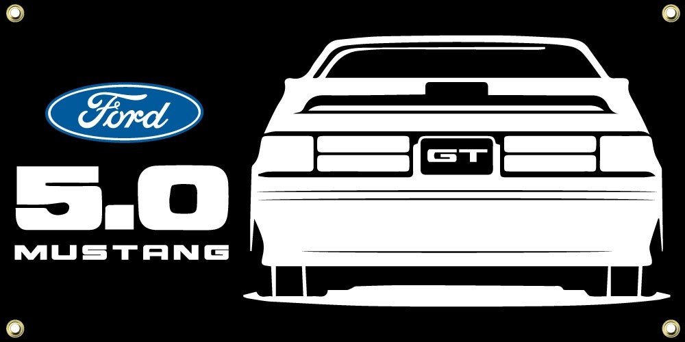 New for Ford Mustang GT Foxbody Rear Wall banner Poster