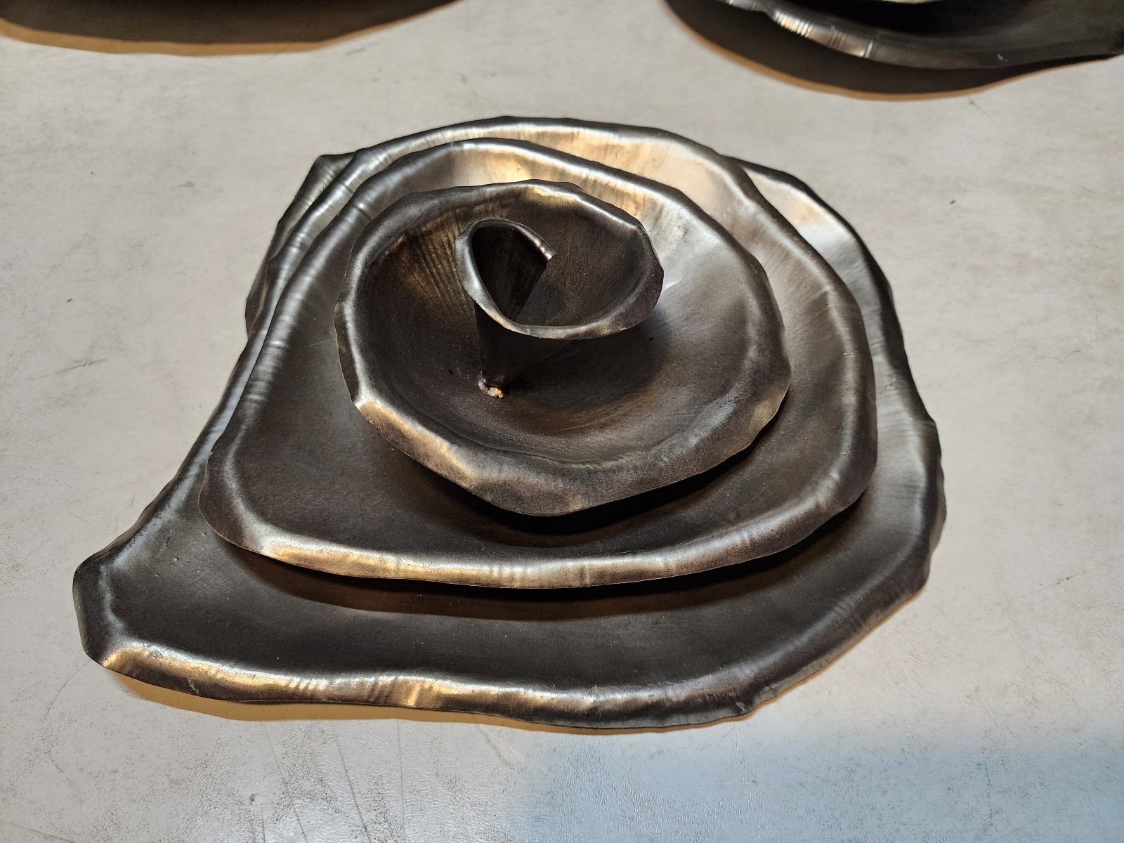 Uttermost 04184 Amalie Flower Metal Spiral Wall Decor 3 Piece Set Wall Decor