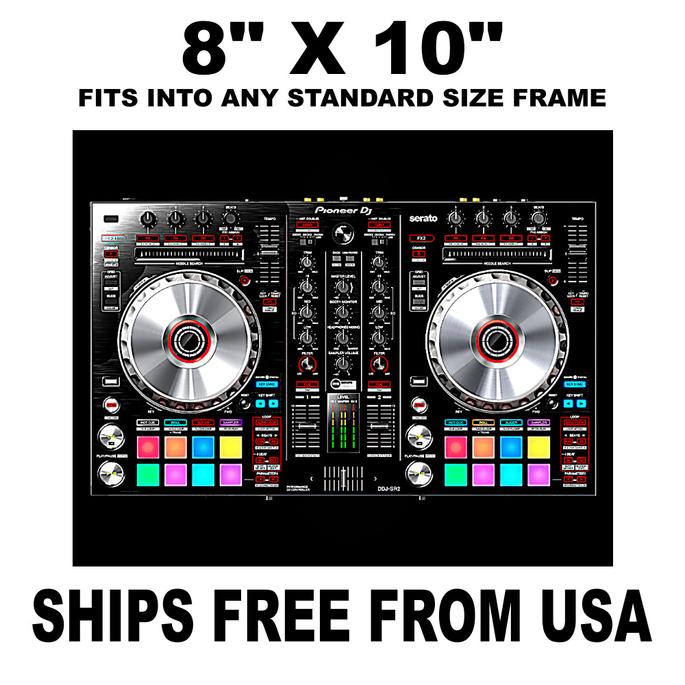 Music DJ Controller Sticker Sign, Vintage Replica, Vinyl Decal Music Records