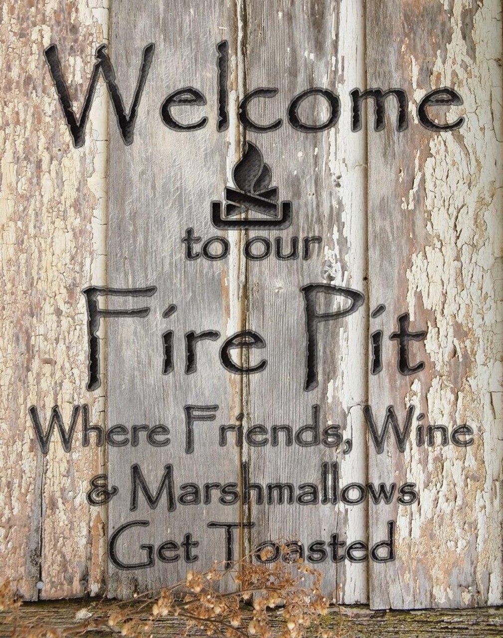 Welcome to our Fire Pit Tin Sign 16″ X 12.5″