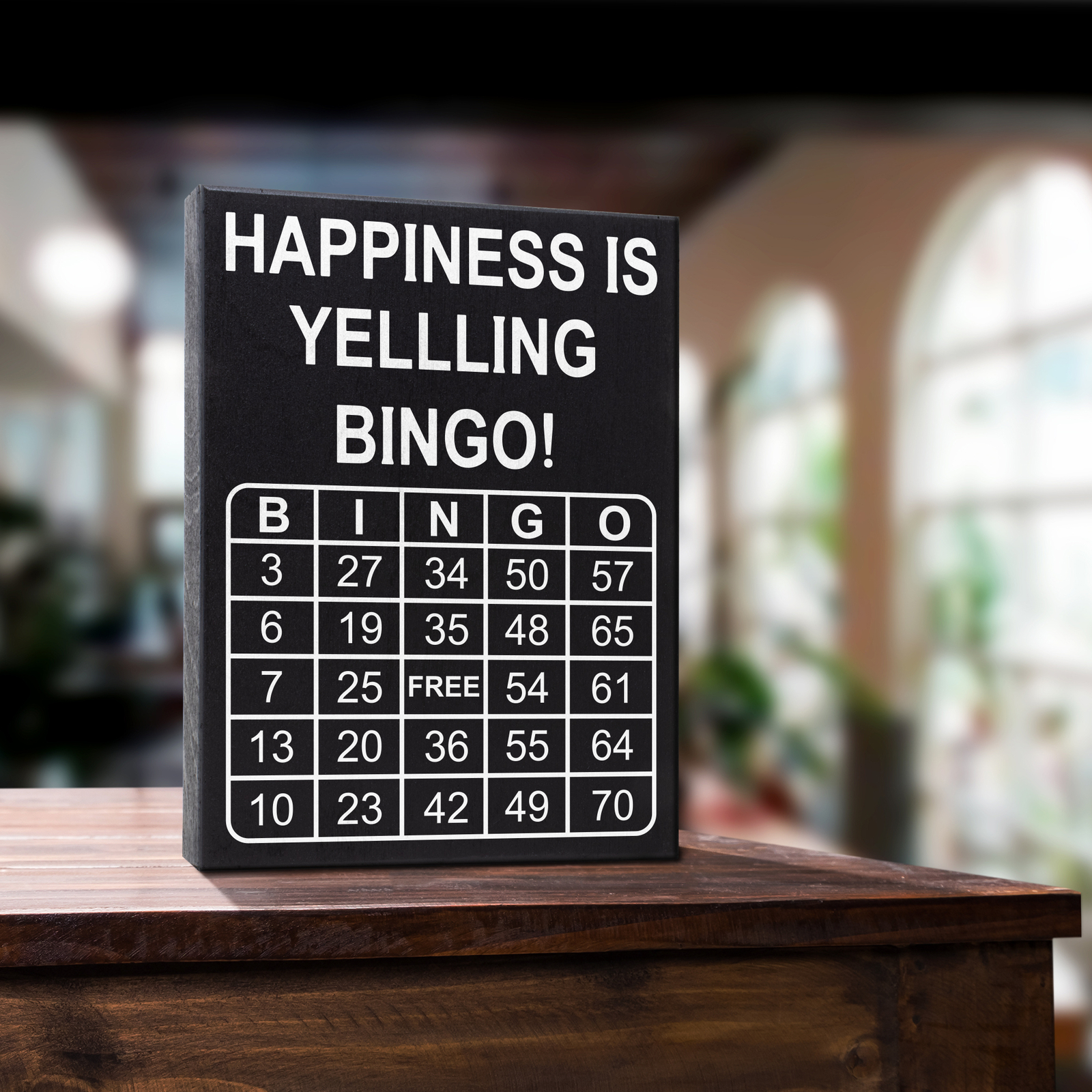 JennyGems Bingo Lover Gifts, Bingo Queen Plaque, Bingo Game Night Sign