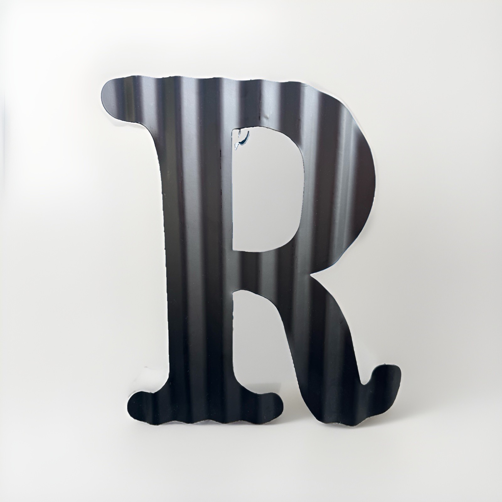 13.7″ Craft “Creat It” Smith Metal Letters Wall Decor, Corrugated Big Letter Blk