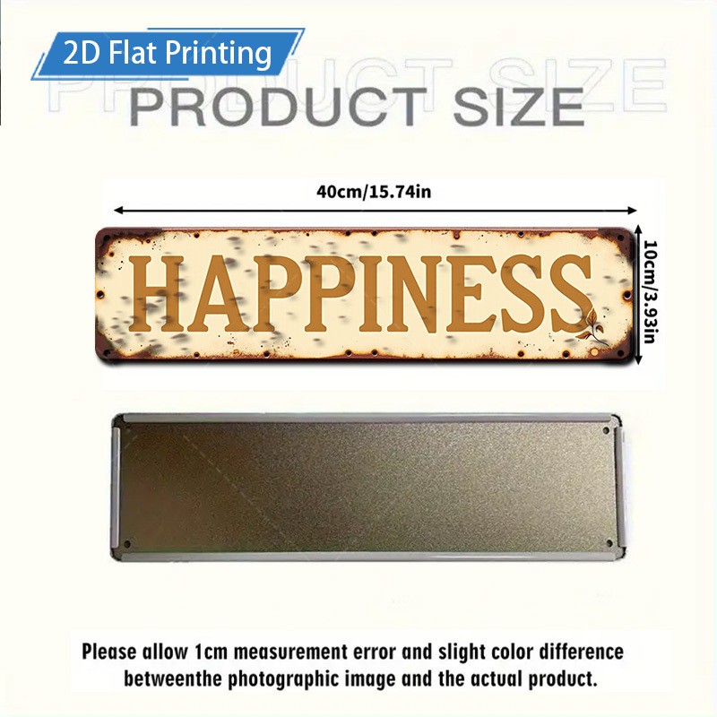 Metal Sign 10.16X40.64cm Rustic Iron Wall Art Vintage