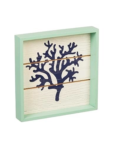 Driftwood Wooden Home Decor Nautical Coastal Beach Art 6.5 in X 6.5 in X 6.5 in