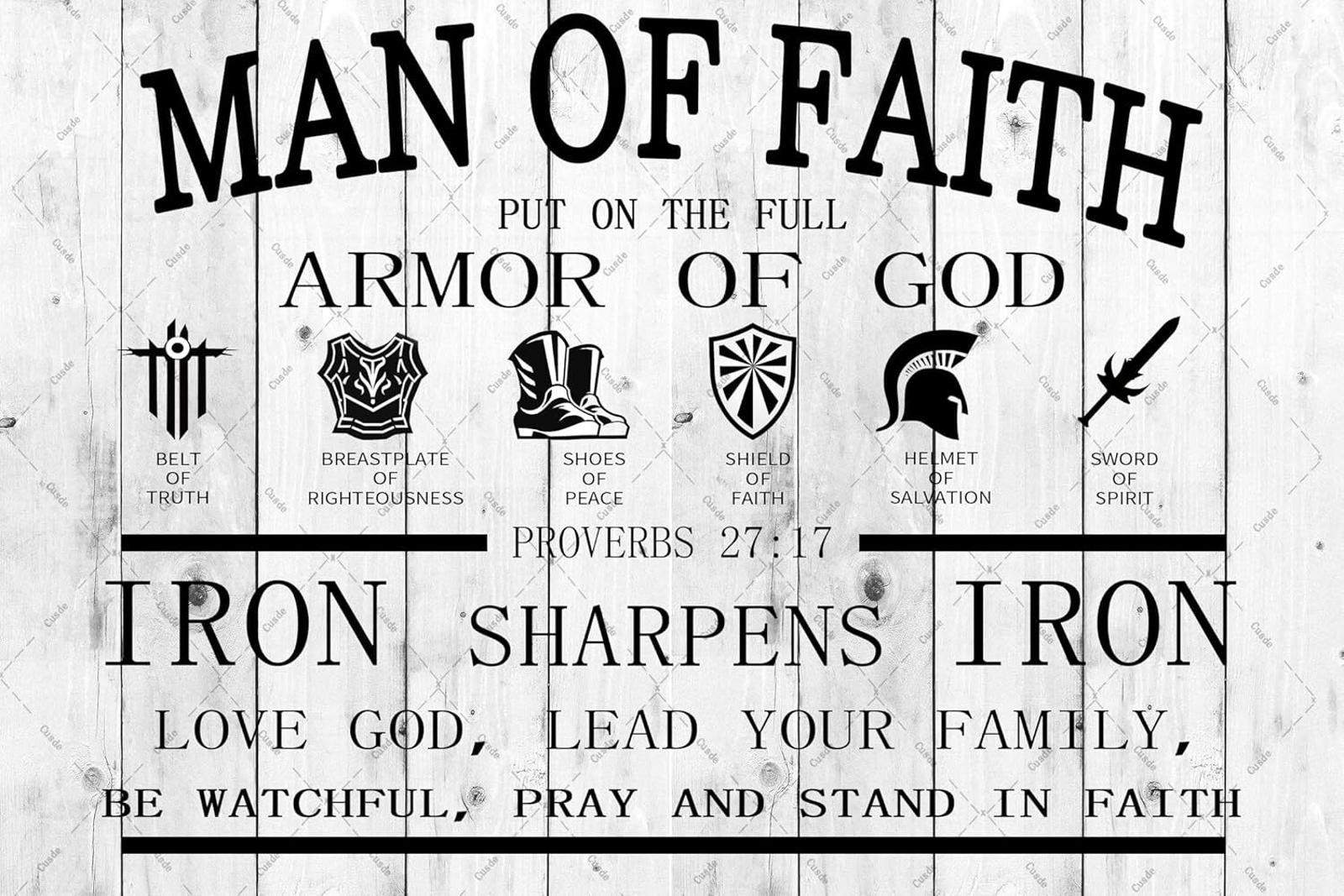 Christian Metal Sign Aluminum 8×12 Wall Decor Proverbs Bible Quotes Funny