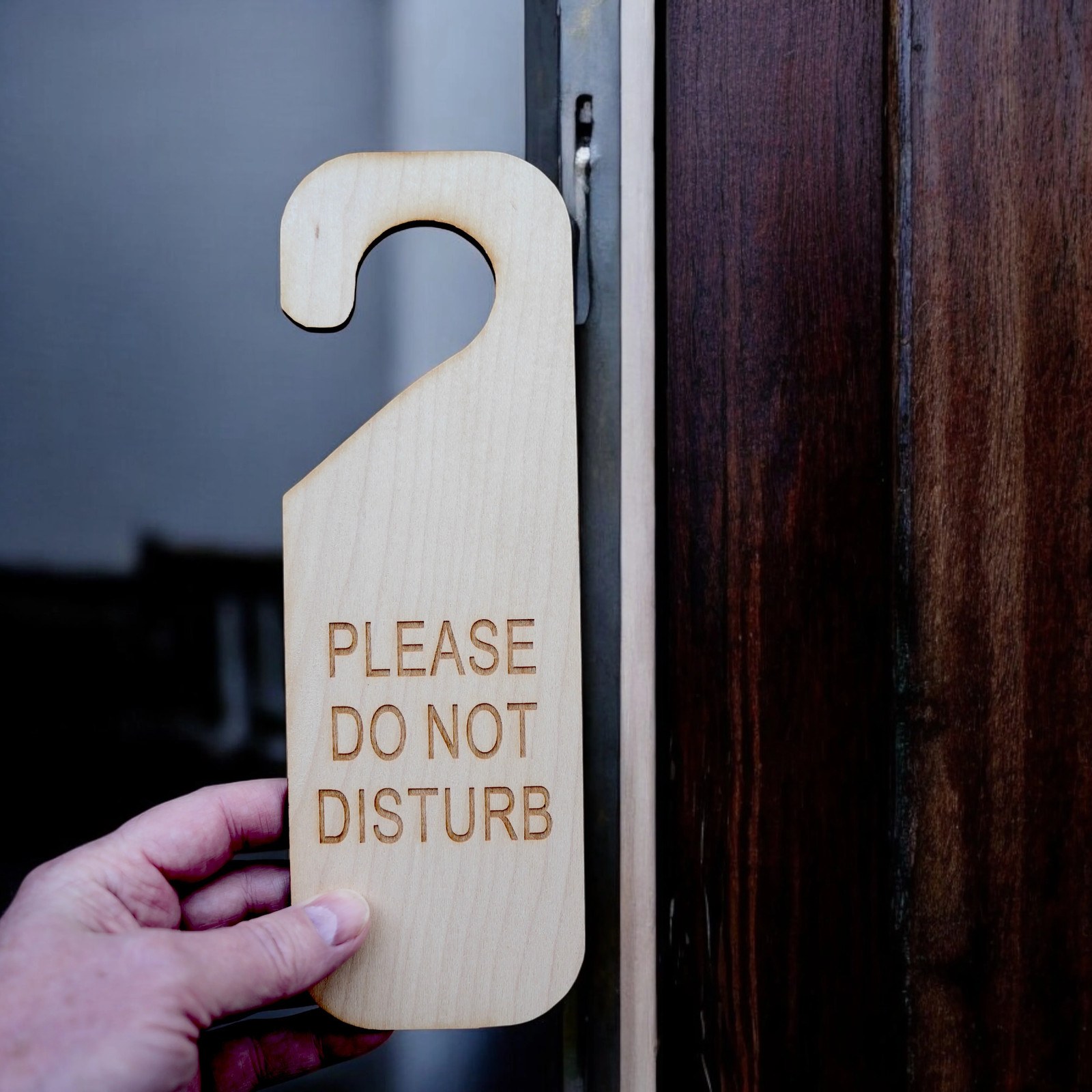 Please Do Not Disturb Door sign Second Edition – Wood