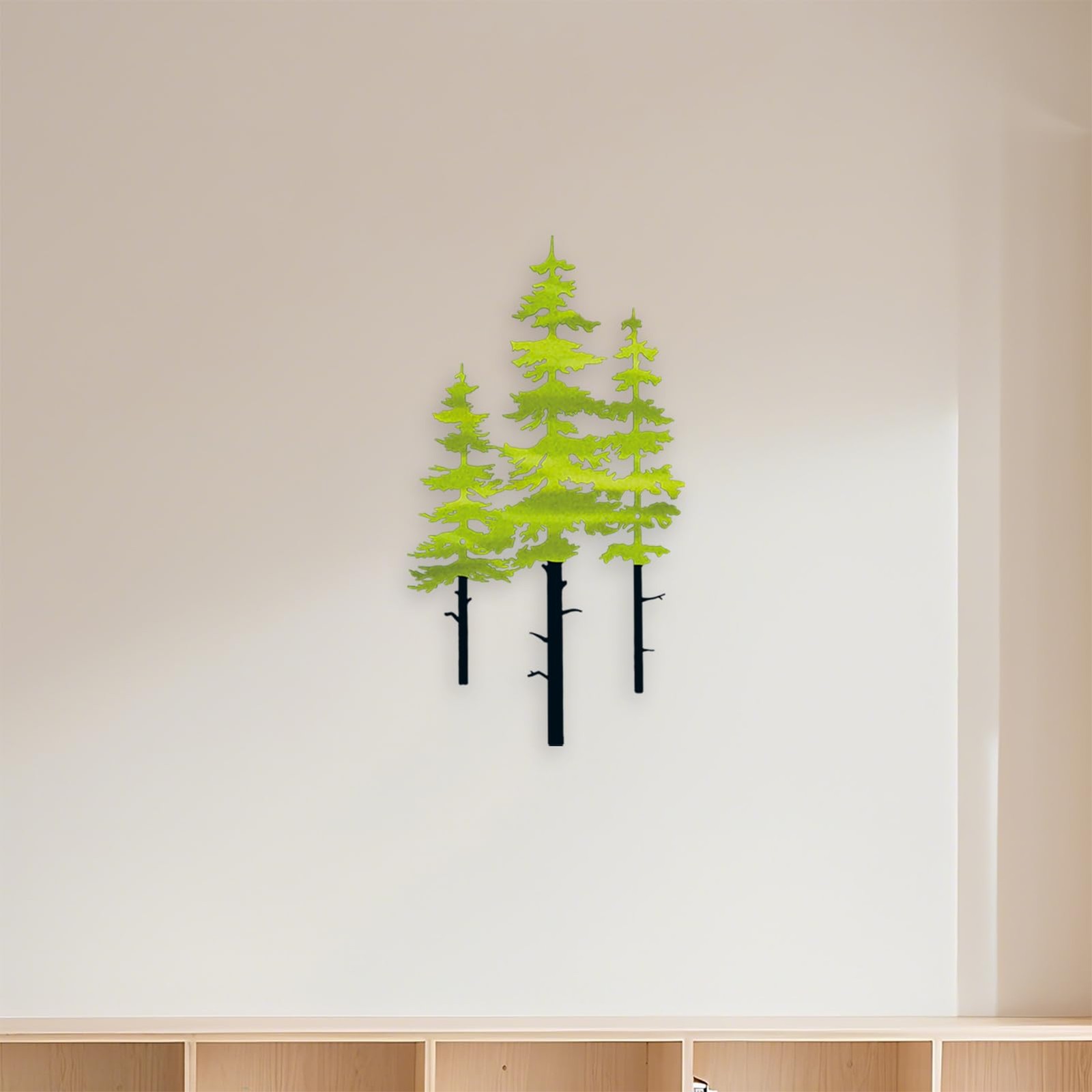 Metal Pine Tree Wall Art Decor for Living Room | Nature Lover Gift