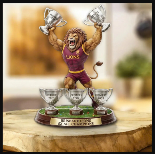 Brisban Lions Custom Shape Acrylic Plaque