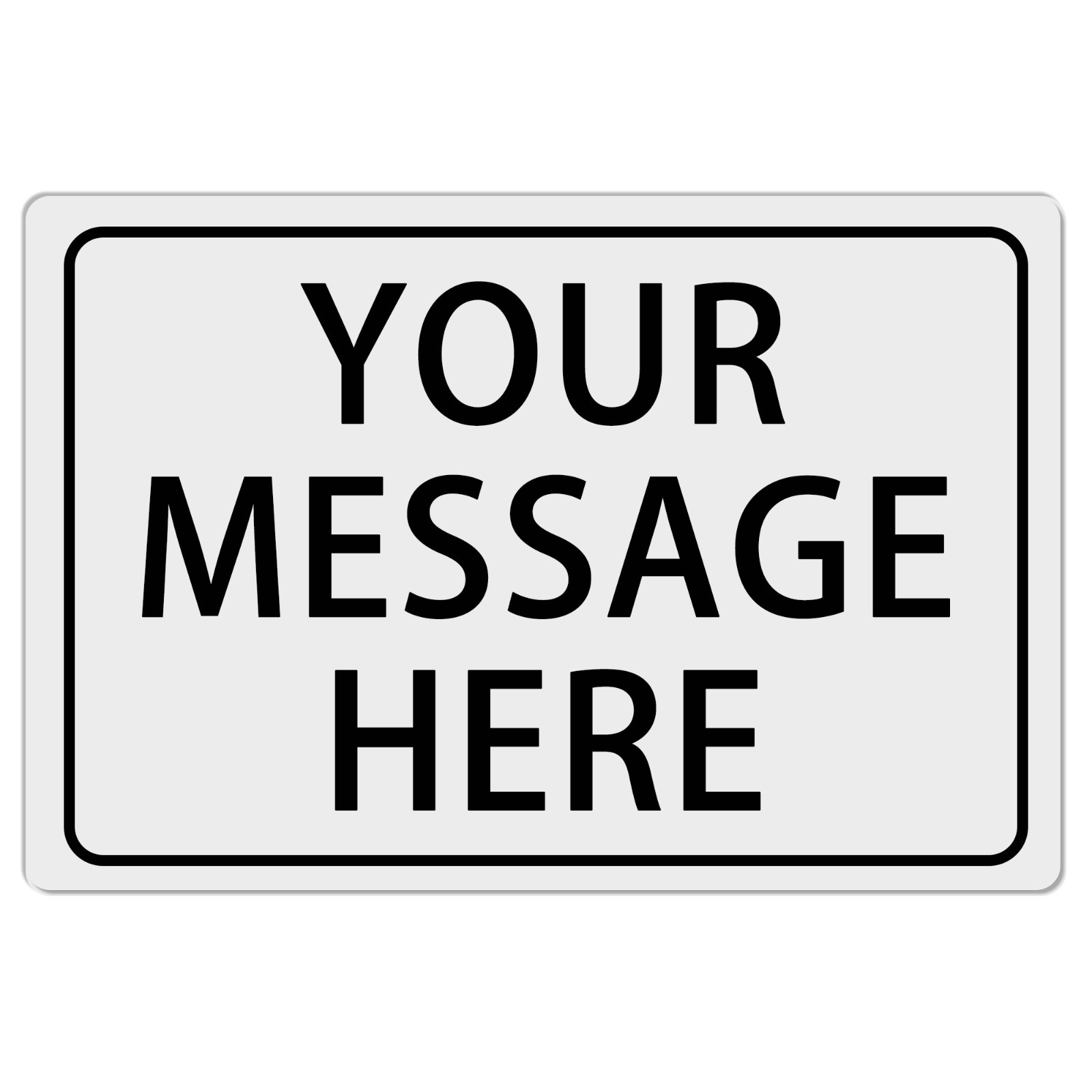 12″ x 8″ Custom Metal Sign Personalized Your Own Text Message Iron Sign Horizon