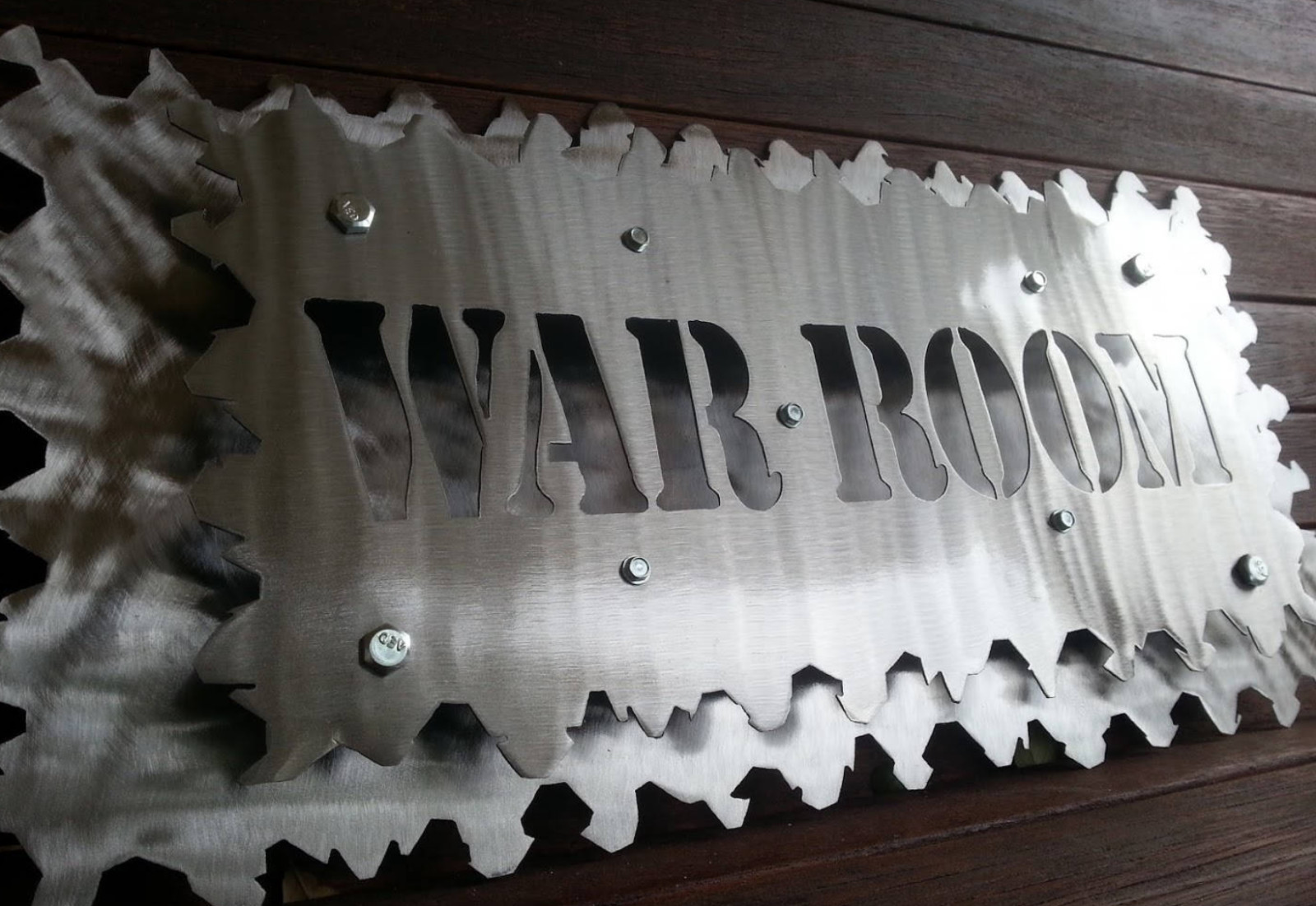 War Room sign, Plasma cut 2 layer steel sign CNC ,Steel Art, prayer, inspiratio