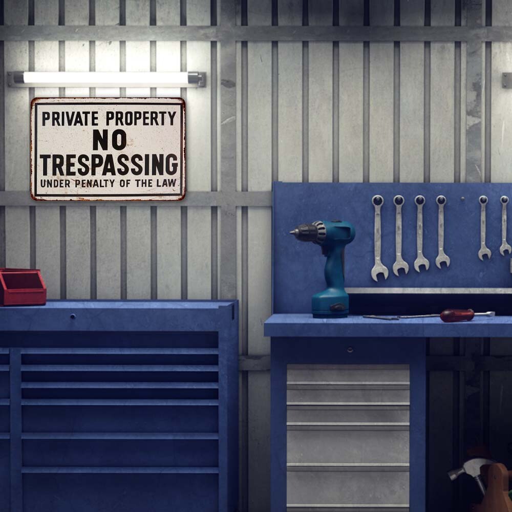 No Trespassing Sign Private Property Vintage Retro Sign Keep Out 108120067079
