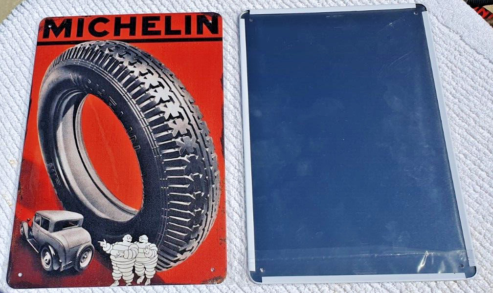 Michelin Tyres Garage Rustic Look Vintage Tin Signs Man Cave, Shed & Bar Sign