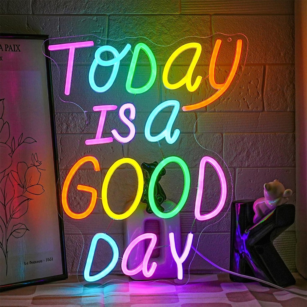 Back To School Neon Sign LED Light Up Letters USB Dimmable Colorful Wall Decor
