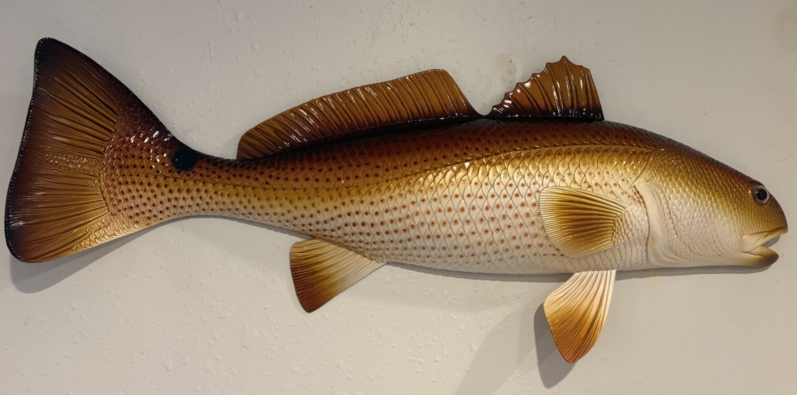 Redfish, 28” Wall Decor. Hand painted. Nautical Beach Decor. Fishing Decor. Drum
