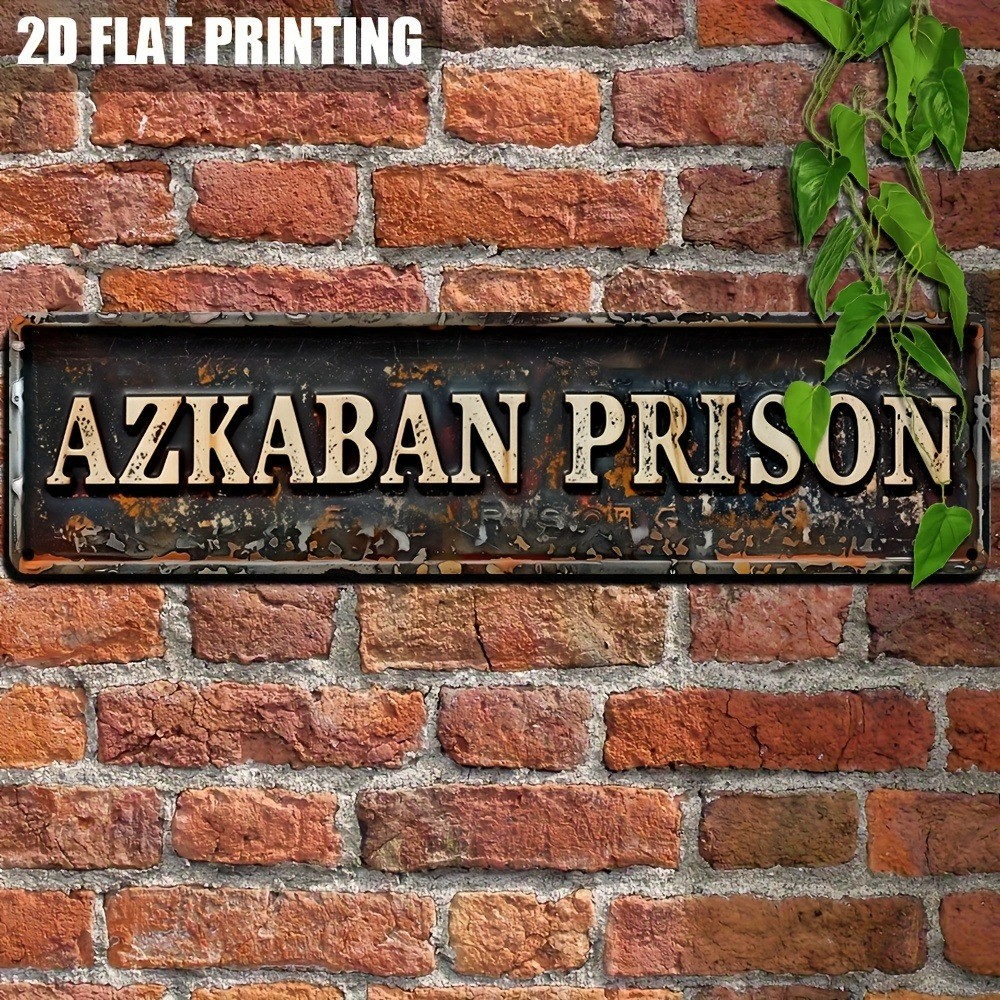 Harry Potter Azkaban Prison Metal Signs Retro Home Wall Decor HP Fans/Game Room