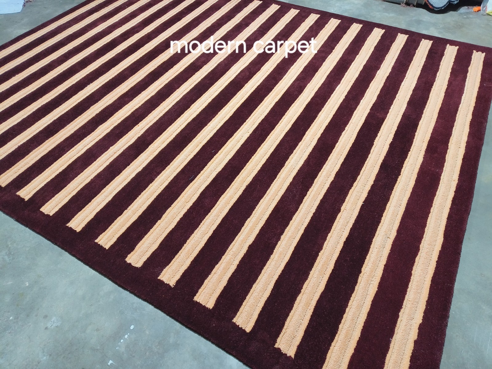 Modern Striped Area Rug – Soft Plush Carpet for Living Room, Bedroom & Office