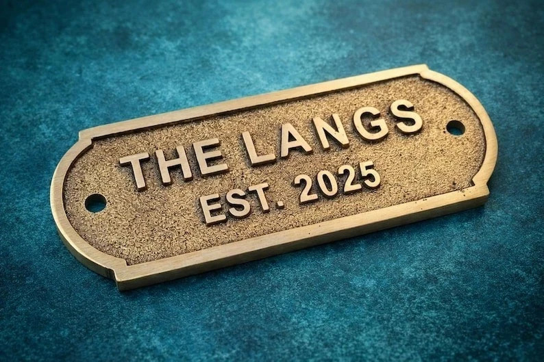 Personalized Brass Plaque – Ideal for Recognition Plaques, Name Plates, and sign