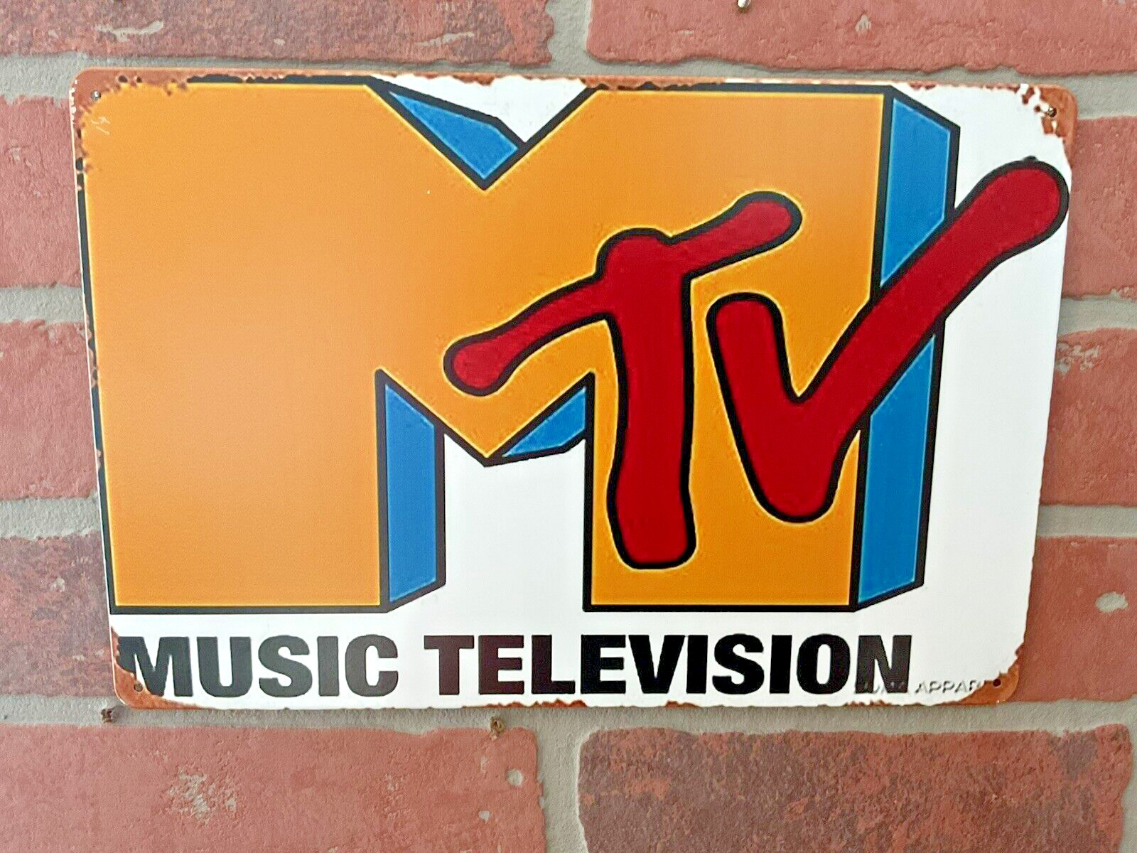 Rustic Patina Style 12″x8″ Nostalgic MTS Music Television Sign…FREE SHIPPING!